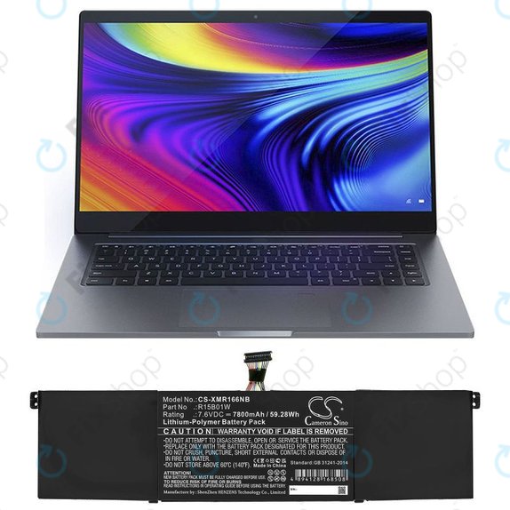 Baterie pentru Xiaomi Mi Pro 15.6 i3, i5, i6, 7800mAh, Li-Pol, 7.6V, R15B01W, HQ