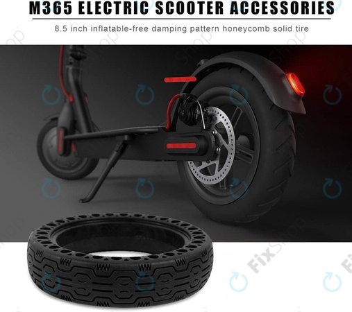 Xiaomi Mi Electric Scooter 1S, 2 M365, Essential, Pro, Pro 2 - Anvelopă Durabilă Completă Tubeless (Tip 2) (Black)