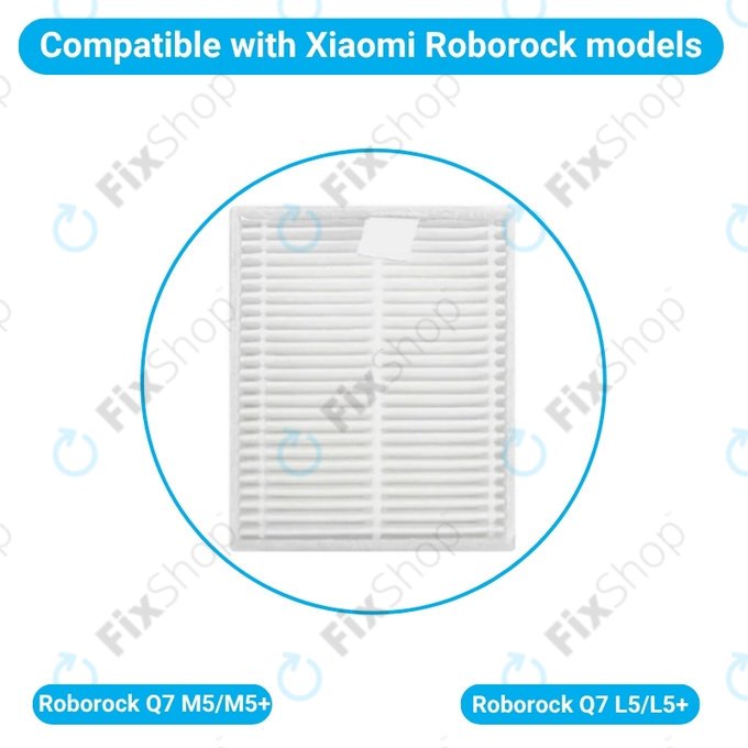 Filtru de praf, 2 buc. pentru Xiaomi Roborock Q7 M5, Q7 M5+, Q7 L5, Q7 L5+