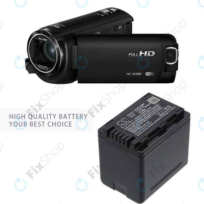 Baterie pentru Panasonic HC-550EB, 4040mAh, Li-Ion, 3.6V, VW-VBT380, HQ