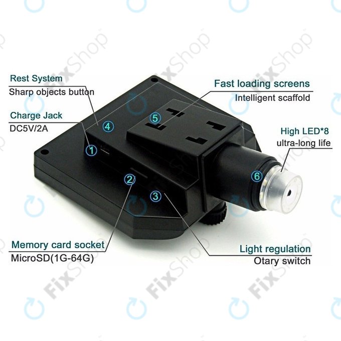 Wi-Fi Microscop digital portabil / Cameră / Lupa (1080p)