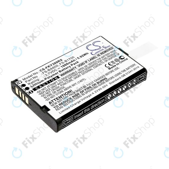 Baterie pentru Flysky FA605, FS-GT2B, FS-I10, 1600mAh, Li-Pol, 3.7V, FS-BA800, HQ