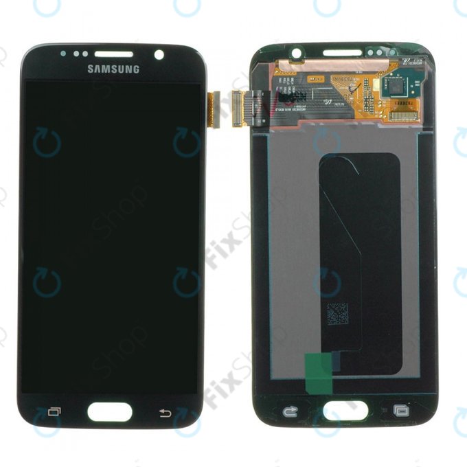 Samsung Galaxy S6 G920F - Ecran LCD + Sticlă Tactilă (Black Sapphire) - GH97-17260A Genuine Service Pack