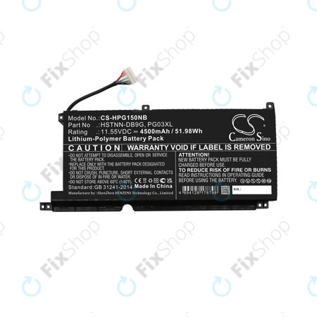 Baterie pentru HP Pavilion Gaming 15,16, Spectre X360 15, 4500mAh, Li-Pol, 11.55V, 3ICP6/60/72, HQ