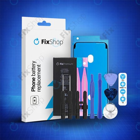 Apple iPhone 6S - Baterie 1715mAh FixPremium + Autocolant sub Baterie + Autocolant sub LCD + Set de Unelte - Multipack