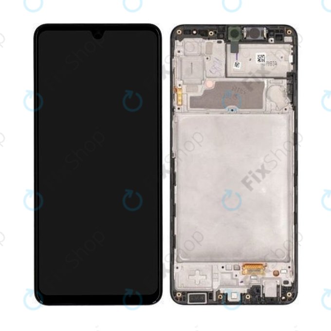 Samsung Galaxy A22 A225F - Ecran LCD + Sticlă Tactilă + Ramă (Black) - GH82-25944A Genuine Service Pack