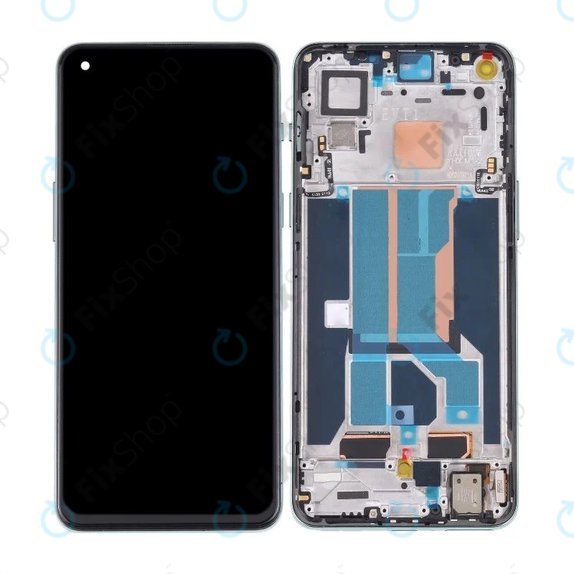 OnePlus Nord 2 5G - Ecran LCD + Sticlă Tactilă + Ramă (Green Woods) OLED