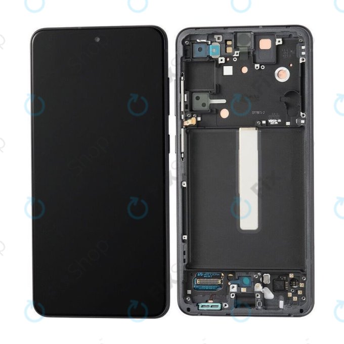 Samsung Galaxy S21 FE G990B - Ecran LCD + Sticlă Tactilă + Ramă (Black) OLED