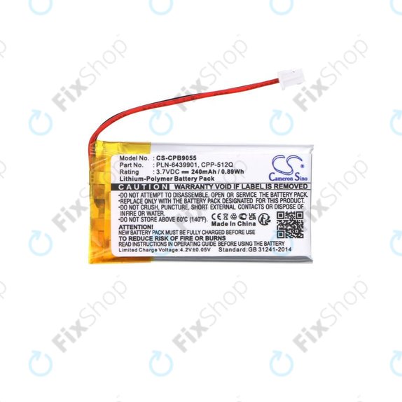Baterie pentru Plantronics, Avaya, 240mAh, Li-Pol, 3.7V, 65358-01, HQ