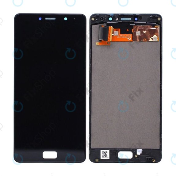 Lenovo P2 P2a42 - Ecran LCD + Sticlă Tactilă + Ramă (Black) TFT