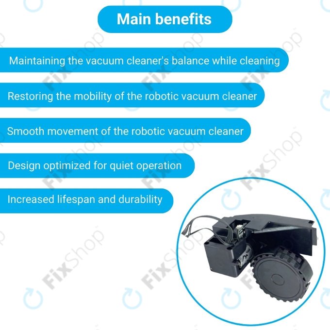 Roidmi EVE Plus - Roată cu Motor (Stânga) (Negru)