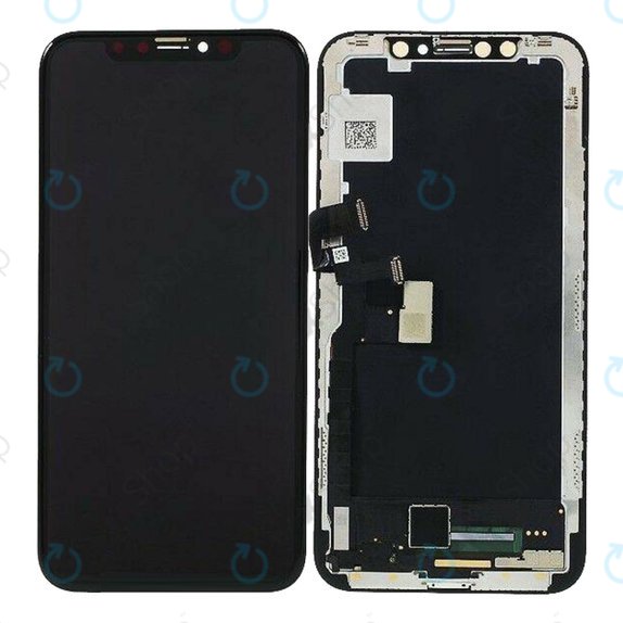 Ecran Soft OLED pentru iPhone XS Max, Sticlă tactilă cu ramă, FixPremium