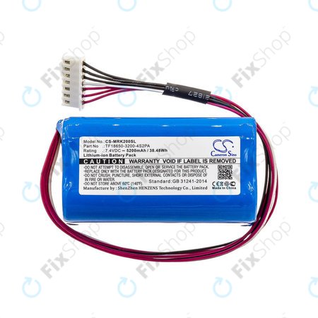 Baterie pentru Marshall Kilburn II, 5200mAh, Li-Ion, 7.4V, TF18650-3200-4S2PA, HQ