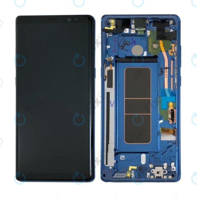 Samsung Galaxy Note 8 N950F - Ecran LCD + Sticlă Tactilă + Ramă (Deep Sea Blue) - GH97-21065B, GH97-21066B Genuine Service Pack