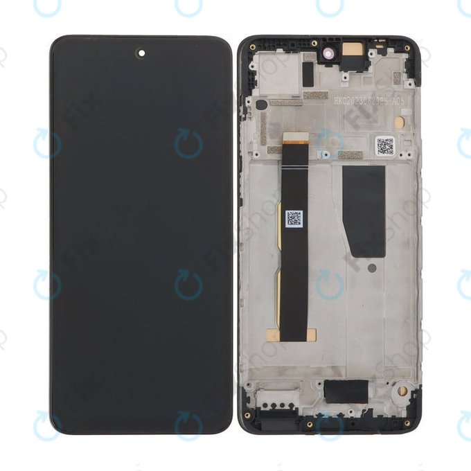 Motorola Moto G84 XT2347 - Ecran LCD + Sticlă Tactilă + Ramă (Black) OLED