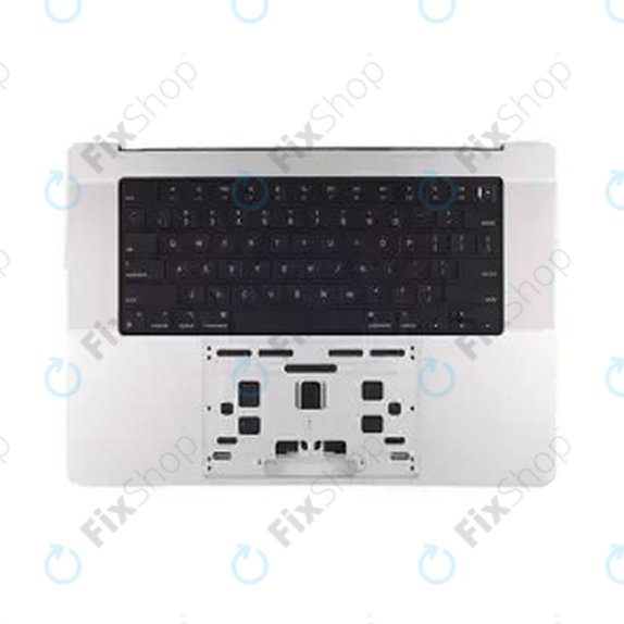 Ramă superioară tastatură pentru MacBook Pro 14", A3112 (2024), cu tastatură US și baterie, Silver, 661-42513, Genuine Apple