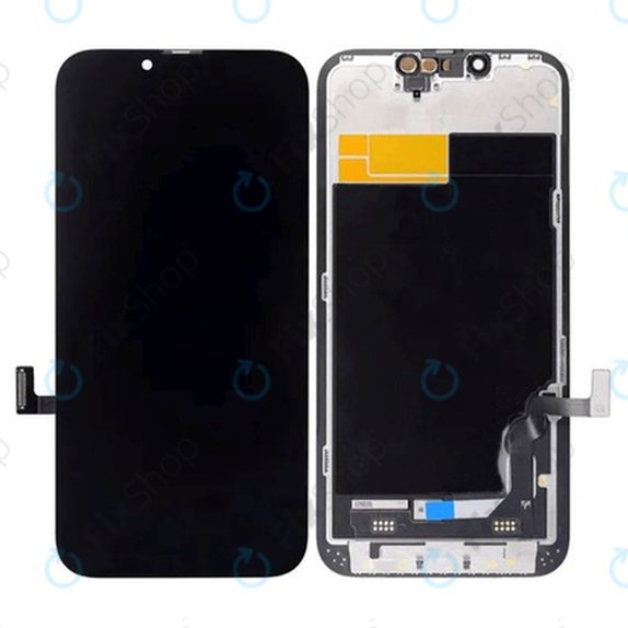 Ecran pentru iPhone 16e, Sticlă tactilă cu ramă, Refurbished