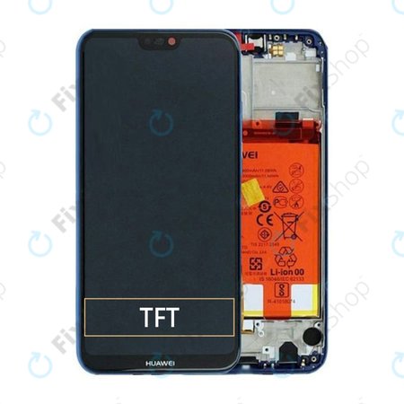 Huawei P20 Lite (2019) - Ecran LCD + Sticlă Tactilă + Ramă + Baterie (Crush Blue) - 02352TMG