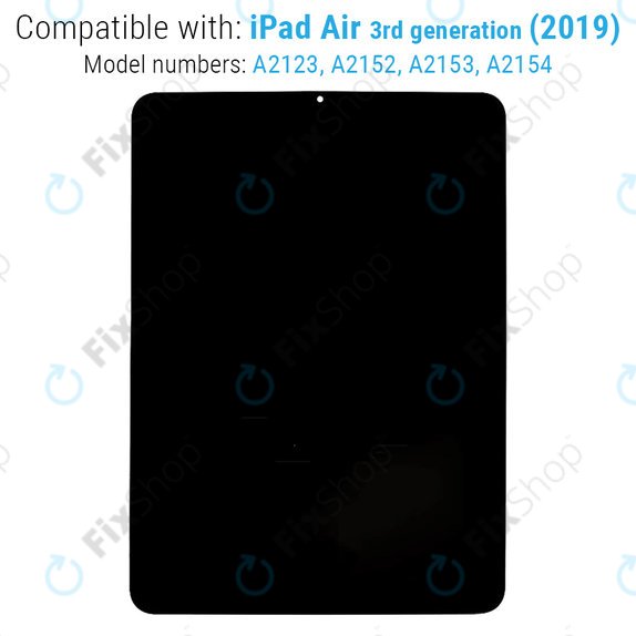 Ecran LCD pentru iPad Air (4th Gen 2020), Sticlă Tactilă fără ramă, Refurbished