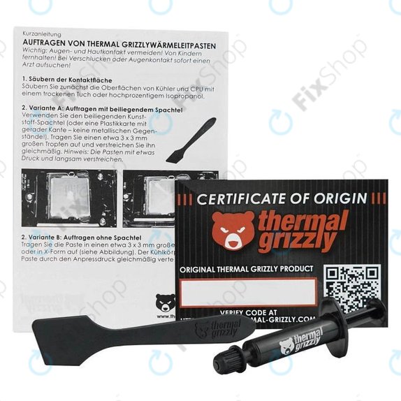 Pastă termoconductoare 1g, Thermal Grizzly Hydronaut