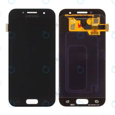 Samsung Galaxy A3 A320F (2017) - Ecran LCD + Sticlă Tactilă (Black Sky) - GH97-19732A, GH97-19753A Genuine Service Pack