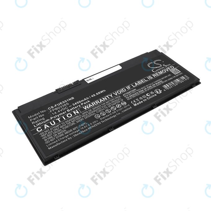 Baterie pentru Fujitsu Lifebook E4411, E448, E458, 3450mAh, Li-Pol, 14.4V, FPB0338S, HQ