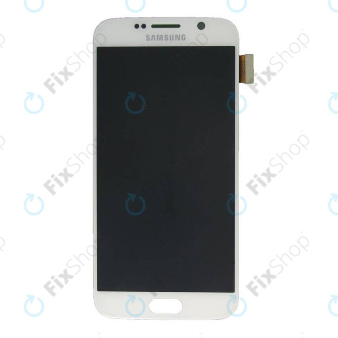 Samsung Galaxy S6 G920F - Ecran LCD + Sticlă Tactilă (White Pearl) - GH97-17260B Genuine Service Pack