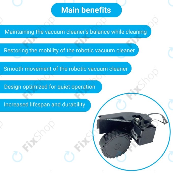 Roidmi EVE Plus - Roată cu Motor (Dreapta) (Negru)