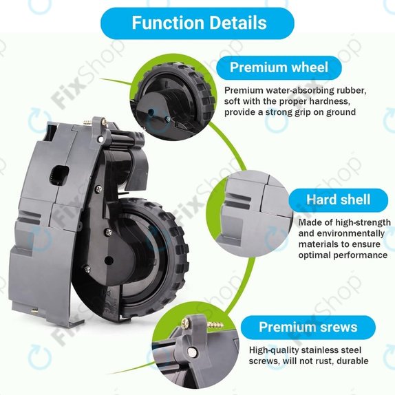 iRobot Roomba 500, 600, 700, 800, 900-series - Roată cu Motor (Stânga)