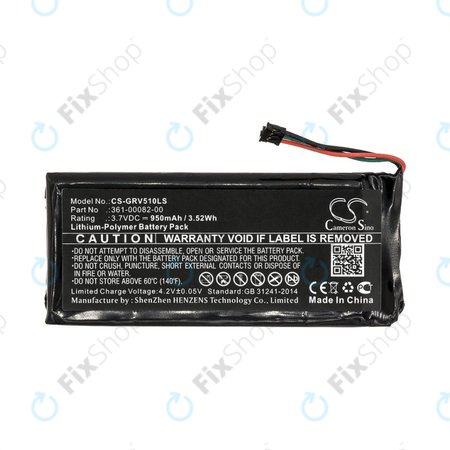 Baterie pentru Garmin Varia TL, RTL510, Varia RTL501, 950mAh, Li-Pol, 3.7V, 361-00082-00, HQ