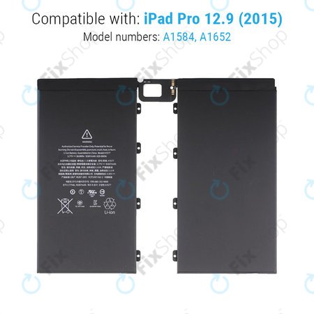 Apple iPad Pro 12.9 (1st Gen 2015) - Baterie 10307mAh