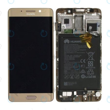 Huawei Mate 9 Pro - Ecran LCD + Sticlă Tactilă + Ramă + Baterie (Haze Gold) - 02351CQV