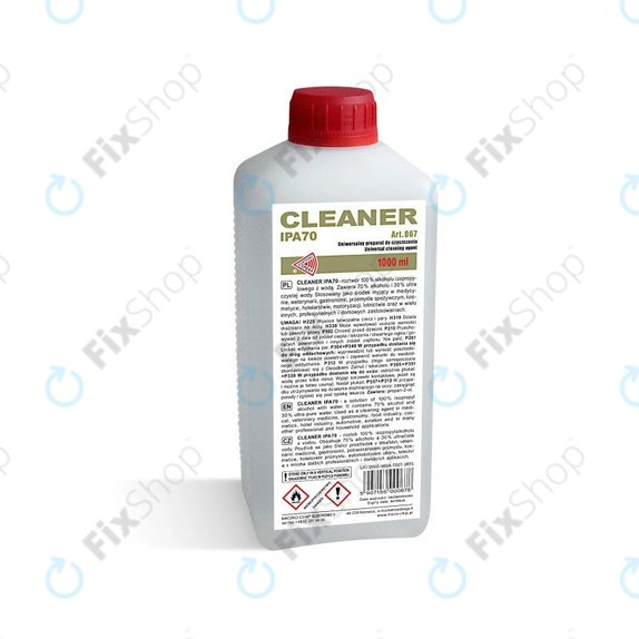 Izopropanol 70%, 1000 ml, Cleanser IPA