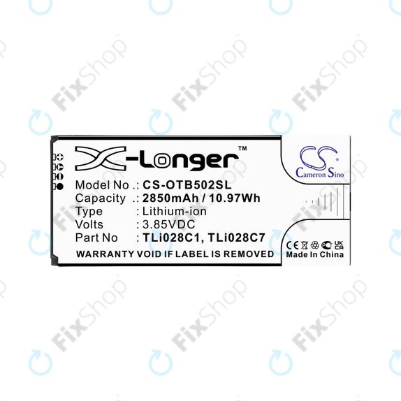 Baterie pentru Alcatel 1b 2020, Alcatel Ot-5002a, 2850mAh, Li-Ion, 3.85V, TLI028C1, HQ