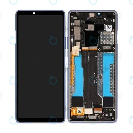 Sony Xperia 10 III - Ecran LCD + Sticla Tactilă + Ramă (Blue) - A5034094A Genuine Service Pack