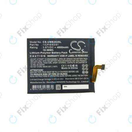 Umidigi Bison, Plus - Baterie 1ICP/6/63/81 4800mAh HQ