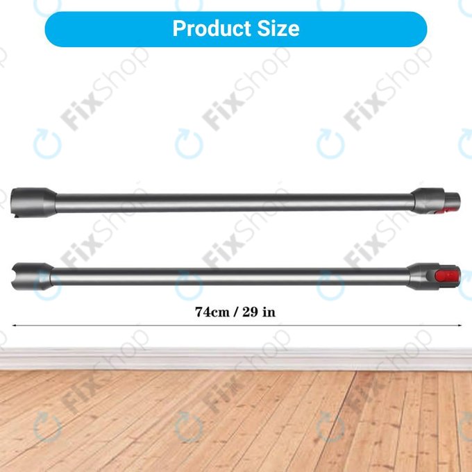 Dyson V12 - Tija de aspirare (Argint)