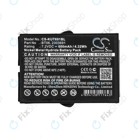 Baterie pentru Ikusi TM60, 61, 62, 600mAh, Ni-MH, 7.2V, BT06, HQ