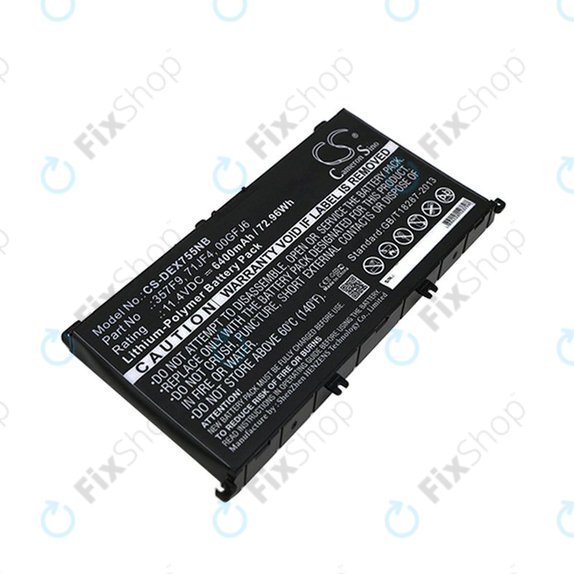 Baterie pentru Dell Inspirion 15, 6400mAh, Li-Pol, 11.4V, 357F9, HQ