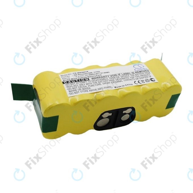 iRobot Roomba 500, 600, 700, 800, 900-series, R3, Scooba 450, Vileda 137173 - Baterie 11702, GD-Roomba-500, VAC-500NMH-33 Ni-MH 14.4V 4000mAh HQ