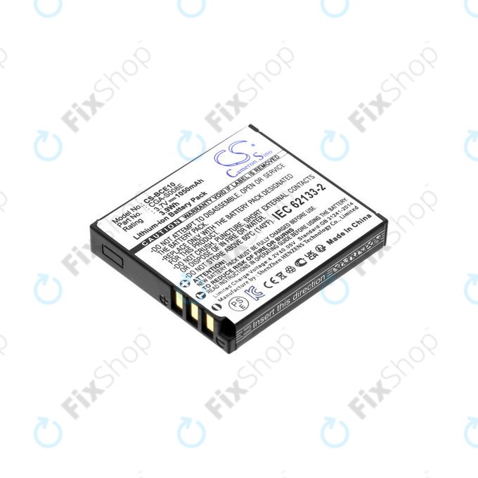 Baterie pentru Panasonic Lumix DMC, 1050mAh, Li-Ion, 3.7V, DMW-BCE10, HQ