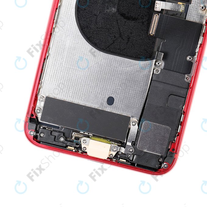 Apple iPhone 8 Plus - Carcasă Spate cu Piese Mici (Red)
