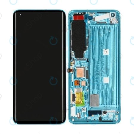 Xiaomi Mi 10 M2001J2G - Ecran LCD + Sticlă tactilă + Ramă (Coral Green) - 56000600J200 Genuine Service Pack