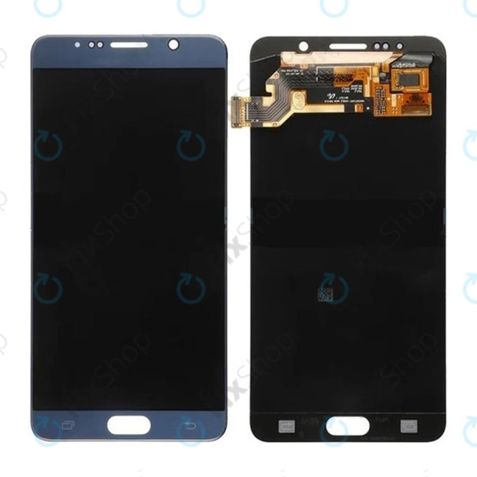 Samsung Galaxy Note 5 N920F - Ecran LCD + Sticlă Tactilă (Blue) OLED