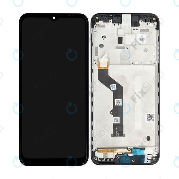 Motorola Moto E7 Plus XT2081 - Ecran LCD + Sticlă Tactilă + Ramă (Black) - 5D68C17416 Genuine Service Pack