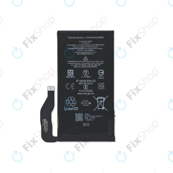 Google Pixel 7 GVU6C GQML3 - Baterie GZE8U 4355mAh - G949-00338-01 Genuine Service Pack