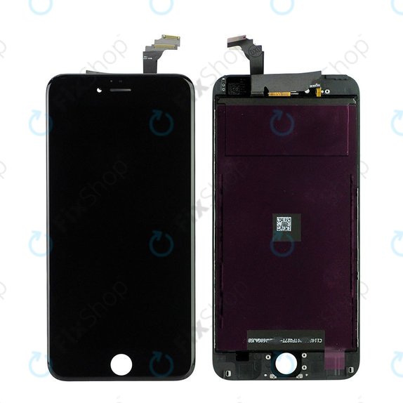 Ecran pentru iPhone 6 Plus, Black, Sticlă tactilă cu ramă