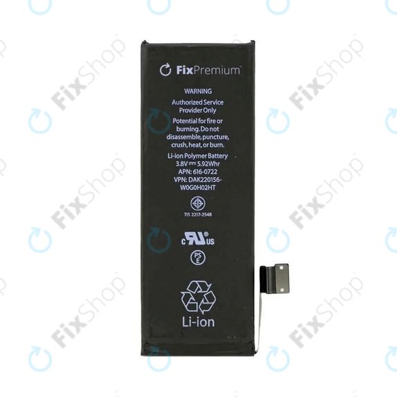 Baterie pentru iPhone 5S, 1560mAh, FixPremium