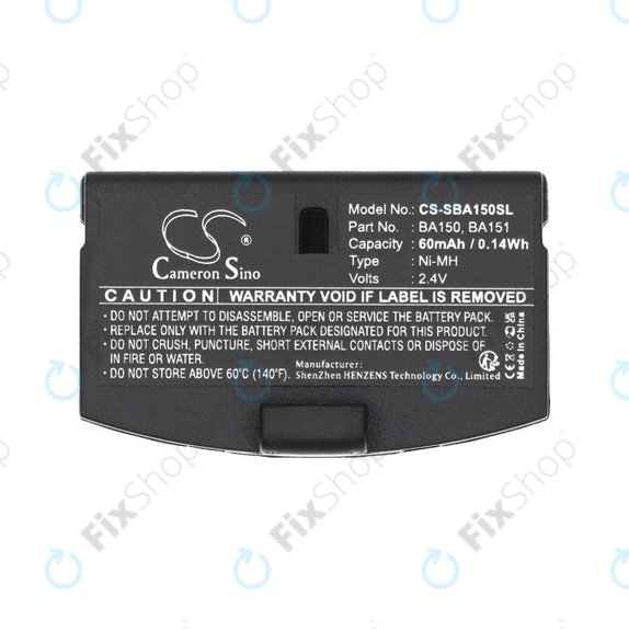 Baterie pentru Sennheiser, 60mAh, Ni-MH, 2.4V, BA150, HQ