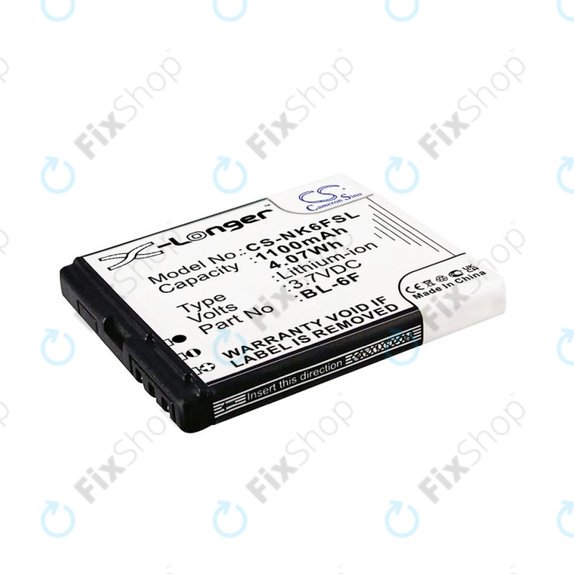 Baterie pentru Nokia N78, N79, N95 8GB, 1100mAh, Li-Ion, 3.7V, BL-6F, HQ